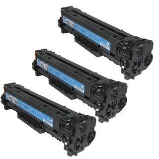 Hp Cb541a (hp 125a) Compatible Cyan Toner Cartridge (pack Of 3)