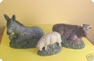 Belsnickle 2000 Enesco Donkey Sheep Ox   Individual Nativity Figurines