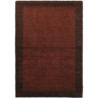 Hand knotted Luribaft Gabbeh Riz Contemporary Brown Wool Rug (4 X 6)