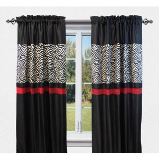 Sherry Kline True Safari Black 84 inch Curtain Panel Pair