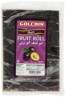 Golchin Plum Fruit Rolls, Aloo, 2.5 Ounce  Fruit Leather  Grocery & Gourmet Food