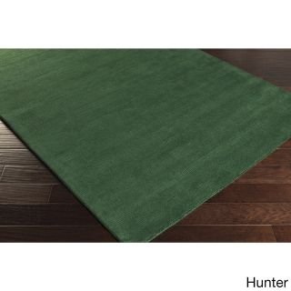 Surya Carpet, Inc. Hand loomed Owens Casual Solid Area Rug (8 X 11) Green Size 8 x 11