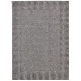 Kathy Ireland Cottage Grove Steel Grey Wool Rug (53 X 75)