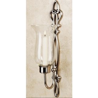 Satin Nickel Slim Hurricane Sconce