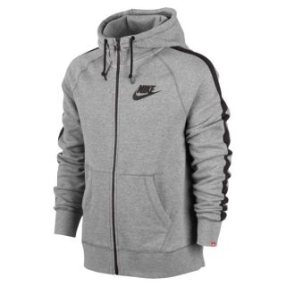 Nike Mens AW77 Full Zip Hoody   Dark Grey/Black      Clothing