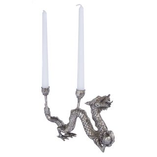 Dragon Silver Candle Holder