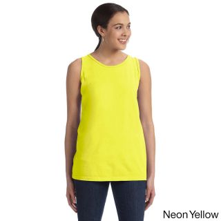Authentic Pigment Authentic Pigment Womens Pigment dyed Tank Yellow Size M (8  10)