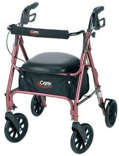 Carex Rolling Walker / Rollator with Padded Seat and Backrest Health & Personal Care