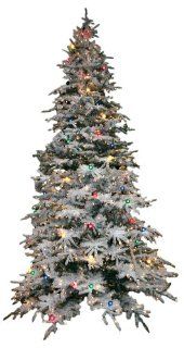 Good Tidings Snowglobe Artificial Prelit Christmas Tree 9 Feet with 750 Clear and 61 G40 Multi Colored Globe  