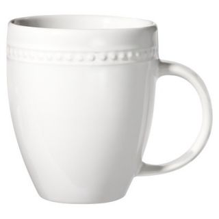 Threshold™ Beaded Rim Porcelain Mug   White