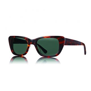 Raen Chaise Tortoise And Aloha Sunglasses With Green Lenses