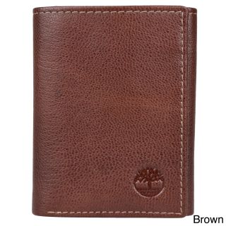Timberland Mens Genuine Leather Trifold Wallet With Eight Credit Card Slots