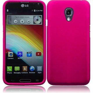 HRWIRELESS(TM) For LG Volt LS740 F90 Cover Case + LCD Screen Protector (Hard Hot Pink) Cell Phones & Accessories