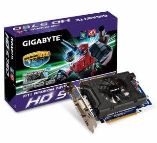 Gigabyte Radeon HD5750 1 GB DDR5 128B 740MHz 2DVI/HDMI/VGA PCI Express 2.1 Video Card   Retail GV R575OC 1GI Electronics