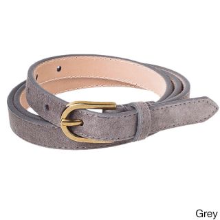 American Apparel American Apparel Womens Skinny Suede Belt Grey Size Extra Small