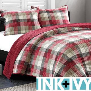 Ink And Ivy Maddox Cotton 3 piece Quilt Set