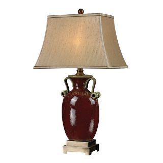 1 light Rosebury Red Ceramic Table Lamp