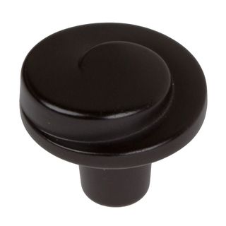 Gliderite 1.125 inch Matte Black Classic Wave Cabinet Knobs (pack Of 10)