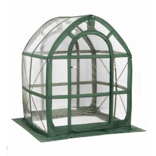 Flowerhouse 5 ft L x 5 ft W x 6.5 ft H Poly Sheeting Greenhouse