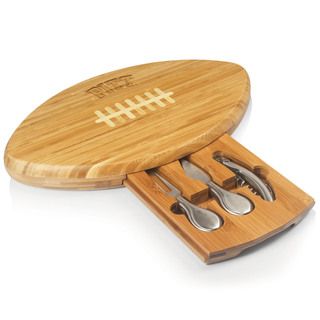 Picnic Time Quarterback University Of Pittsburgh Panthers Natural Wood Cutting Board