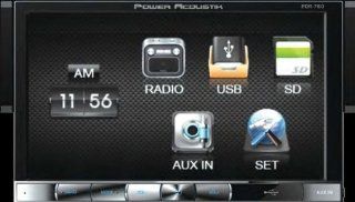 Power Acoustik Pdr 760t Single DIN Digital Media Receiver w/ Detachable 7" LCD Touch Screen and Analog Tv Tuner  Vehicle Receivers 