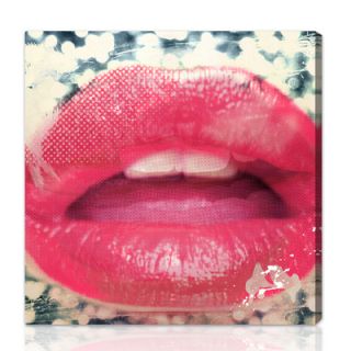 Oliver Gal Lips II Graphic Art on Canvas 10064 Size 12 x 12