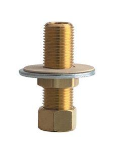 Chicago Faucets 748 002KJKRBF Threaded Inlet and Shank Assembly, Rough Brass   Bathroom Sink Faucets  
