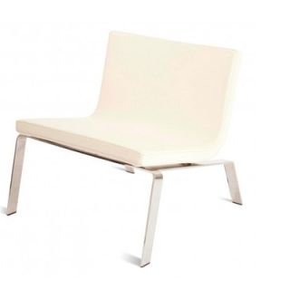 Blu Dot Stella Chair SL1  Upholstery Off White Faux Leather