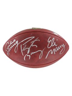 Manning Family Autographed Football by Steiner Sports