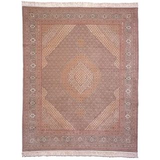 Safavieh Hand knotted Tabriz Herati Multi Wool/ Silk Rug (6 X 9)