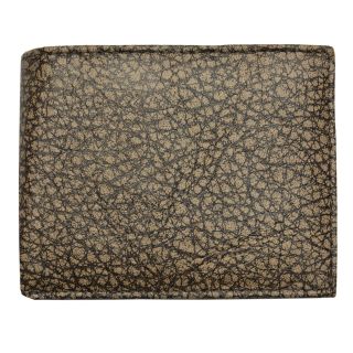 Yl Fashion Mens Brown Leather Bi fold Passcase Wallet