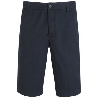 French Connection Mens Mahon Peached Cotton Shorts   Marine Blue      Mens Clothing