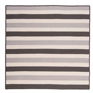 Colonial Mills Stripe It 8' Square Rug   Silver