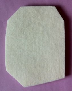 Stein's 1/4" Non Adhesive White Felt Pads, 40/Package #765 2460 0000 Furniture Pads