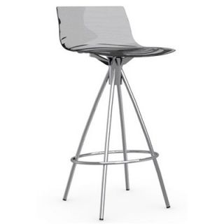 Calligaris LEau 26 Stool CS/1269_P Finish Chromed, Seat Color Transparent