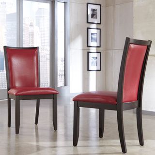 Signature Designs By Ashley Trishelle Red Upholstered Dining Side Chairs (set Of 2)