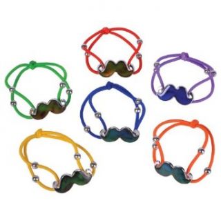 Moustache Mood Bracelet Party Accessory Toys & Games