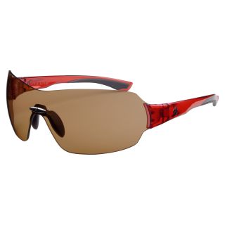 Ryders Unisex Via Crystal Red Brown Lens Sunglasses
