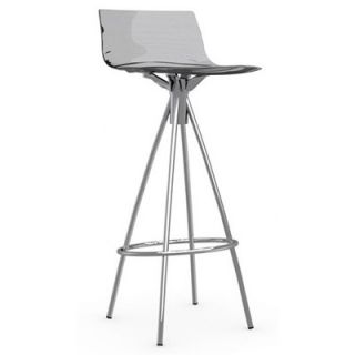 Calligaris LEau 31.5 Stool CS/1270_P Finish Chromed, Seat Color Transpare