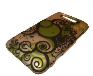 LG Motion MS770 4G Green Circle Abstract Design PROTECTOR HARD Case Cover Skin Protector Metro PCS Cell Phones & Accessories