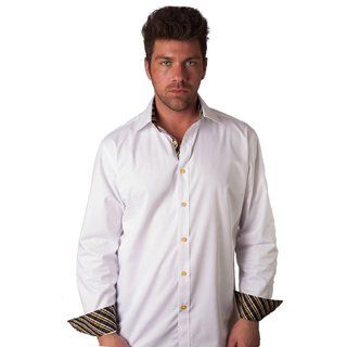 Giorgio Bellini Mens Giallo Gallardi Cotton Button Front Shirt