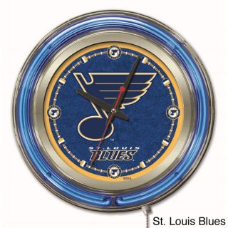 Holland Us Nhl Neon Logo Clock