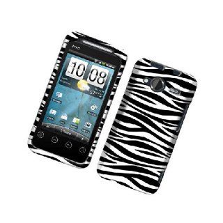 HTC EVO Shift 4G Black White Zebra Stripe Cover Case Cell Phones & Accessories