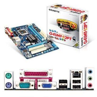 GIGABYTE GA G41MT S2PT LGA775/ Intel G41/ DDR3/ A&GbE/ MATX Motherboard Computers & Accessories