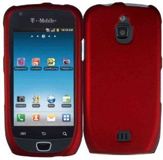 Red Cell Phone Snap on Cover compatible with the Samsung T759 Exhibit 4G Cell Phones & Accessories