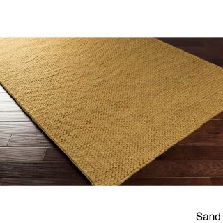Hand Woven Yale Contemporary Solid Braided New Zealand Wool Area Rug (5 X 8)