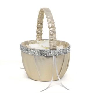 Metallic Sparkle Flower Basket