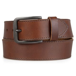 Timberland Mens Genuine Leather Topstiched Belt