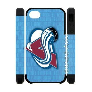 Dual protective 3D Polymer&Silicone Case for Iphone 4/Iphone 4S LVCPA Denver NHL Colorado Avalanche (7.13)CPCTP_760_05 Cell Phones & Accessories