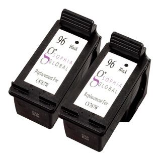 Sophia Global Remanufactured Black Ink Cartridge Replacement For Hp 96 (pack Of 2)